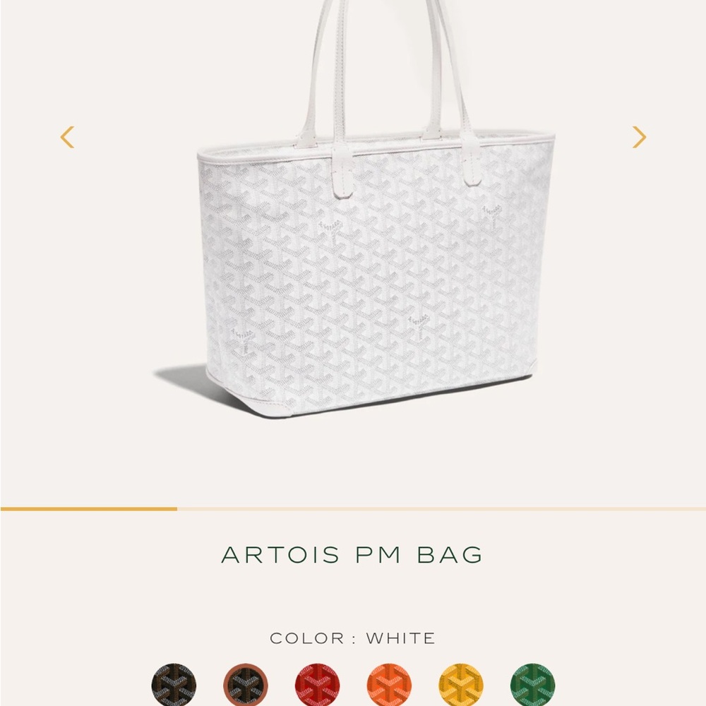 Goyard White/Off-White St. Louis PM Tote - Picture 2 of 16